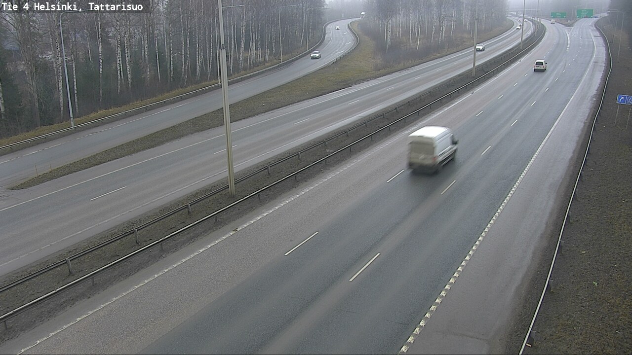 Weather Camera Image Road 4 Helsinki, Tattarisuo, Helsinki, Uusimaa