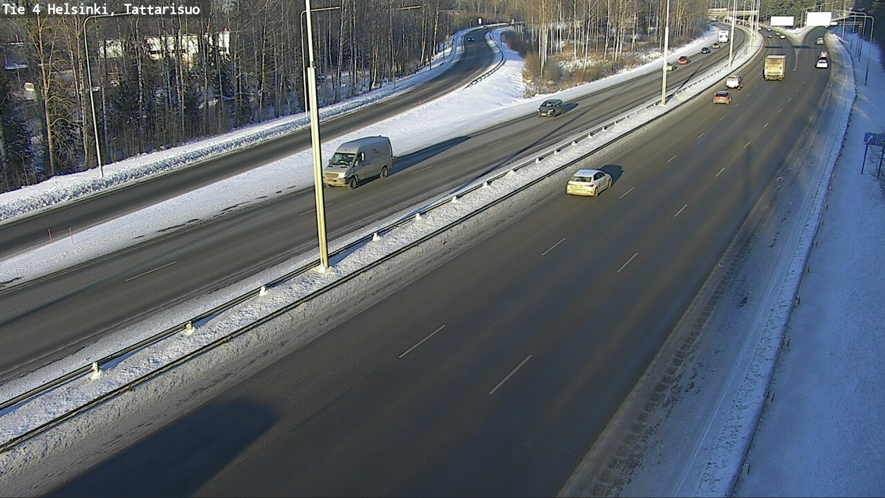 Weather Camera Image Road 4 Helsinki, Tattarisuo, Helsinki, Uusimaa