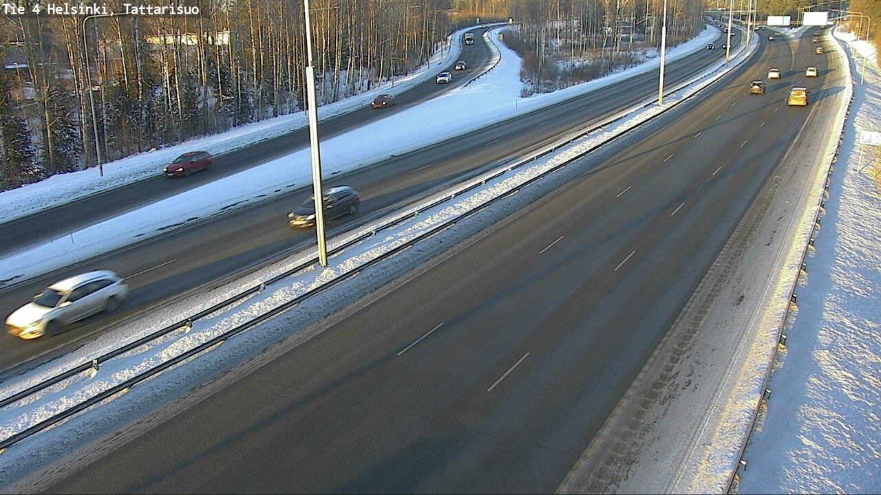 Weather Camera Image Road 4 Helsinki, Tattarisuo, Helsinki, Uusimaa