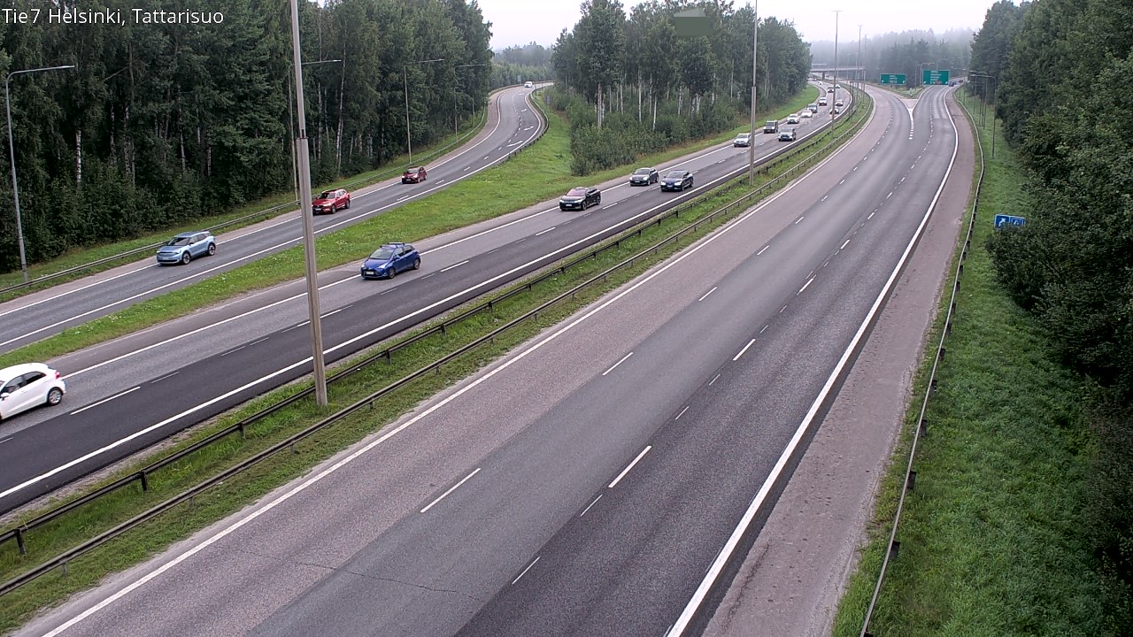Weather Camera Image Road 4 Helsinki, Tattarisuo, Helsinki, Uusimaa
