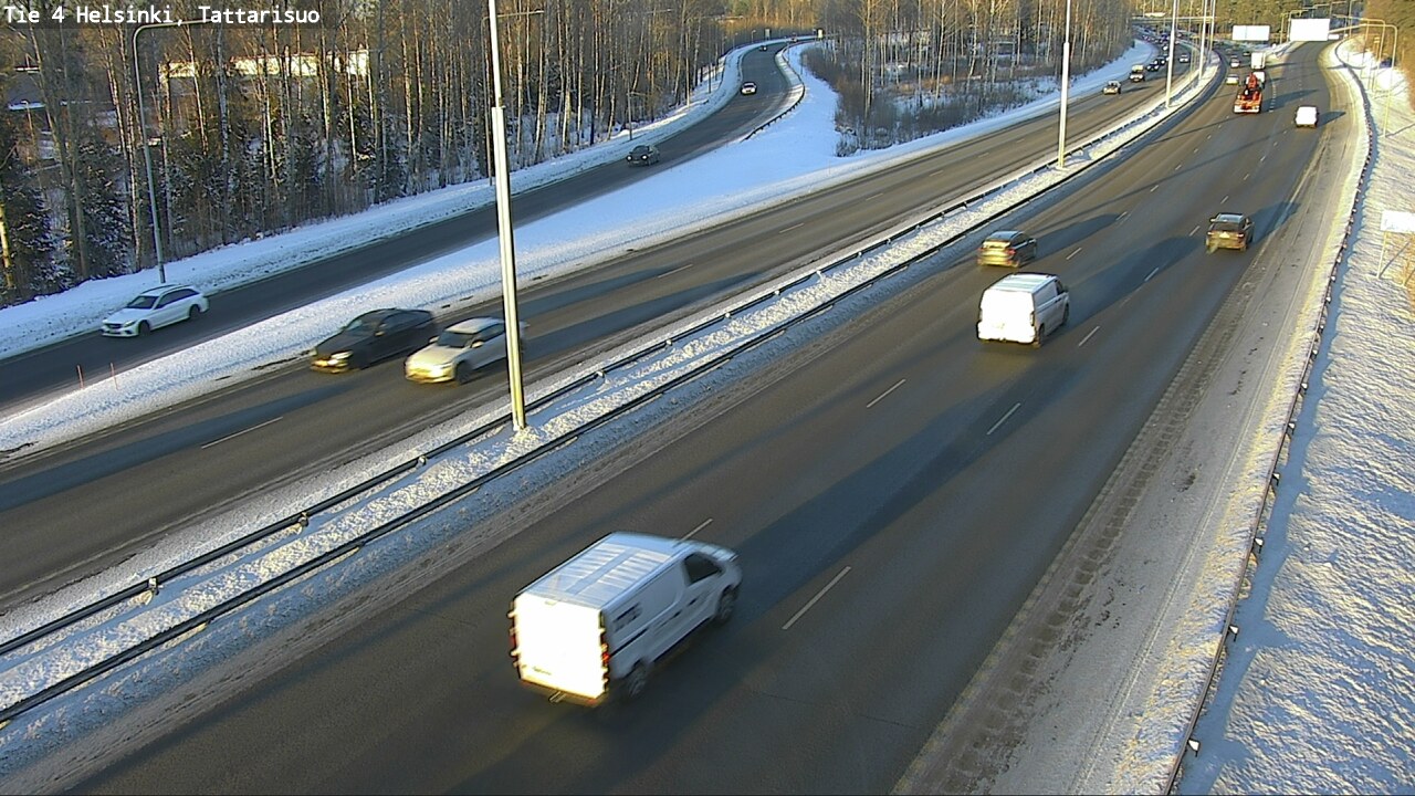 Weather Camera Image Road 4 Helsinki, Tattarisuo, Helsinki, Uusimaa