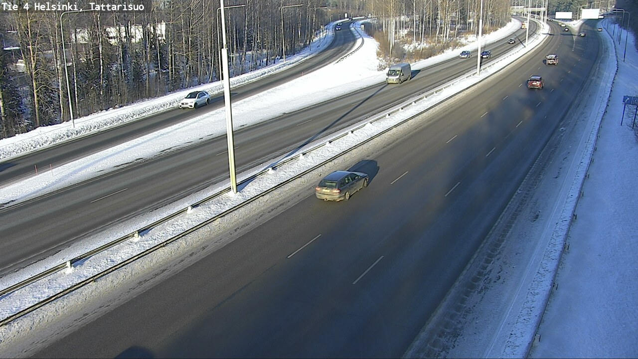 Weather Camera Image Road 4 Helsinki, Tattarisuo, Helsinki, Uusimaa
