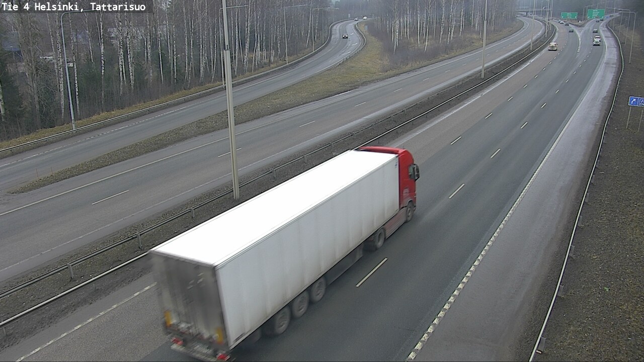 Weather Camera Image Väg 4 Helsingfors, Tattarmossen, Helsinki, Uusimaa