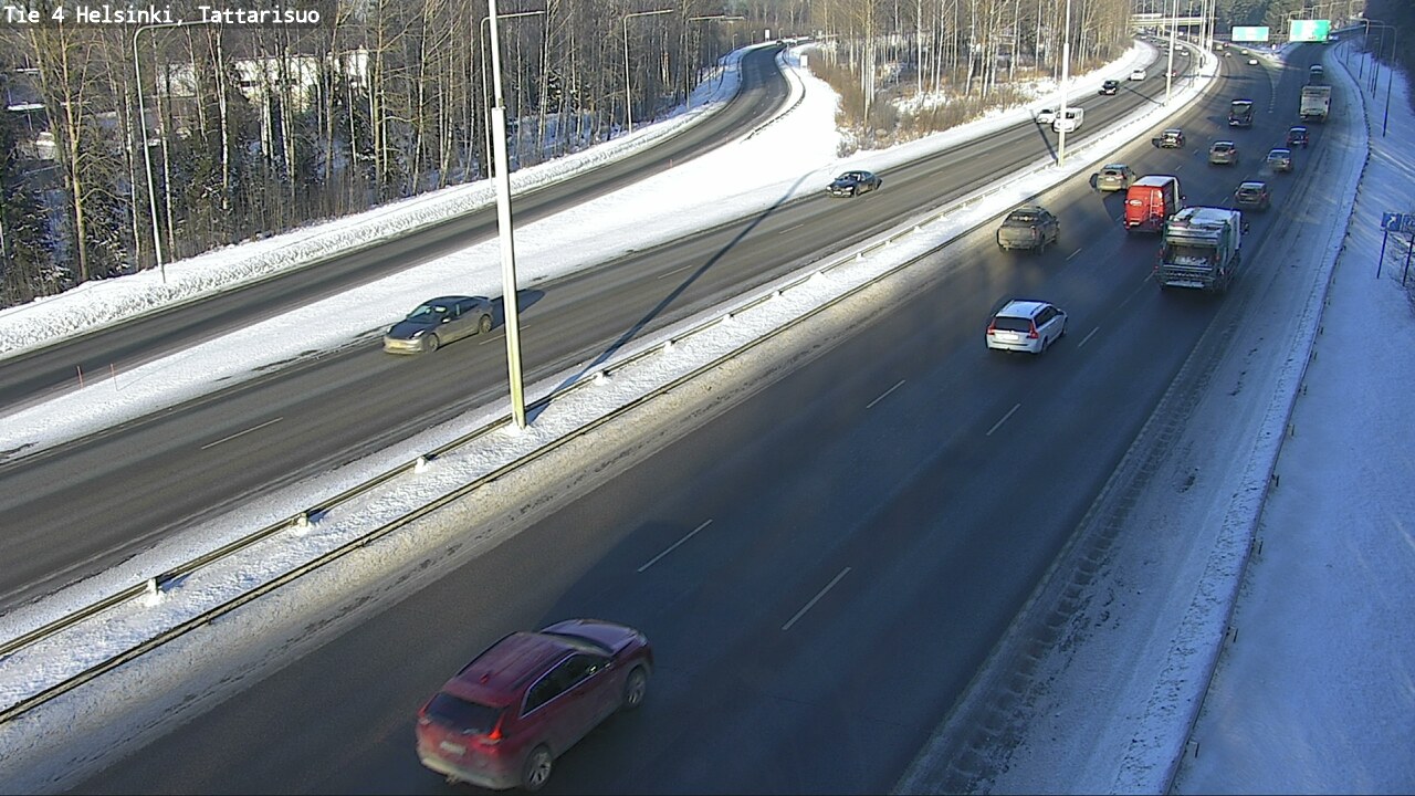 Weather Camera Image Road 4 Helsinki, Tattarisuo, Helsinki, Uusimaa