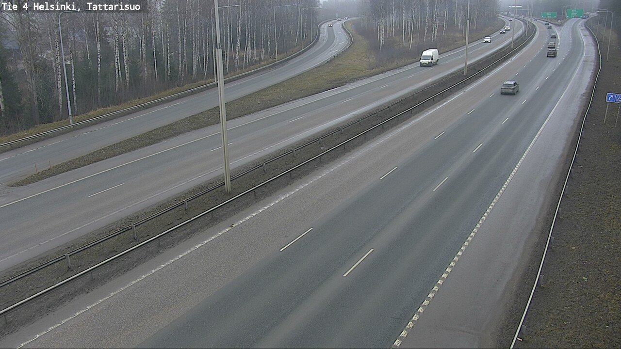 Weather Camera Image Road 4 Helsinki, Tattarisuo, Helsinki, Uusimaa