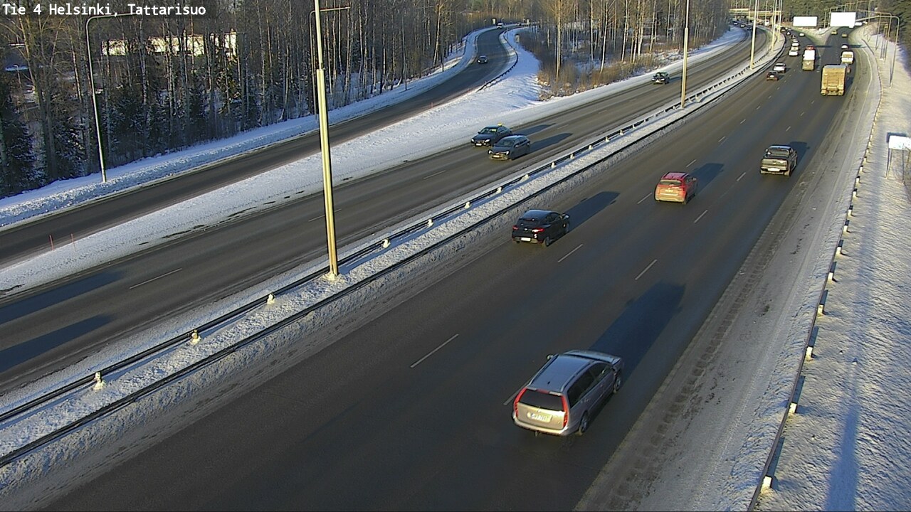 Weather Camera Image Road 4 Helsinki, Tattarisuo, Helsinki, Uusimaa