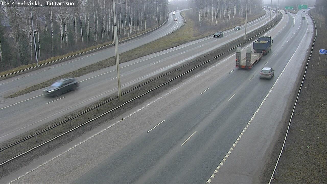 Weather Camera Image Road 4 Helsinki, Tattarisuo, Helsinki, Uusimaa