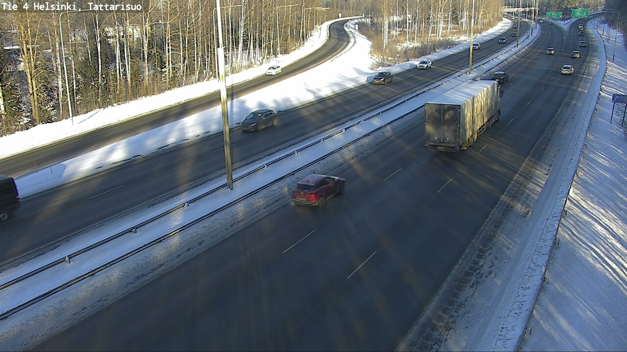 Weather Camera Image Road 4 Helsinki, Tattarisuo, Helsinki, Uusimaa