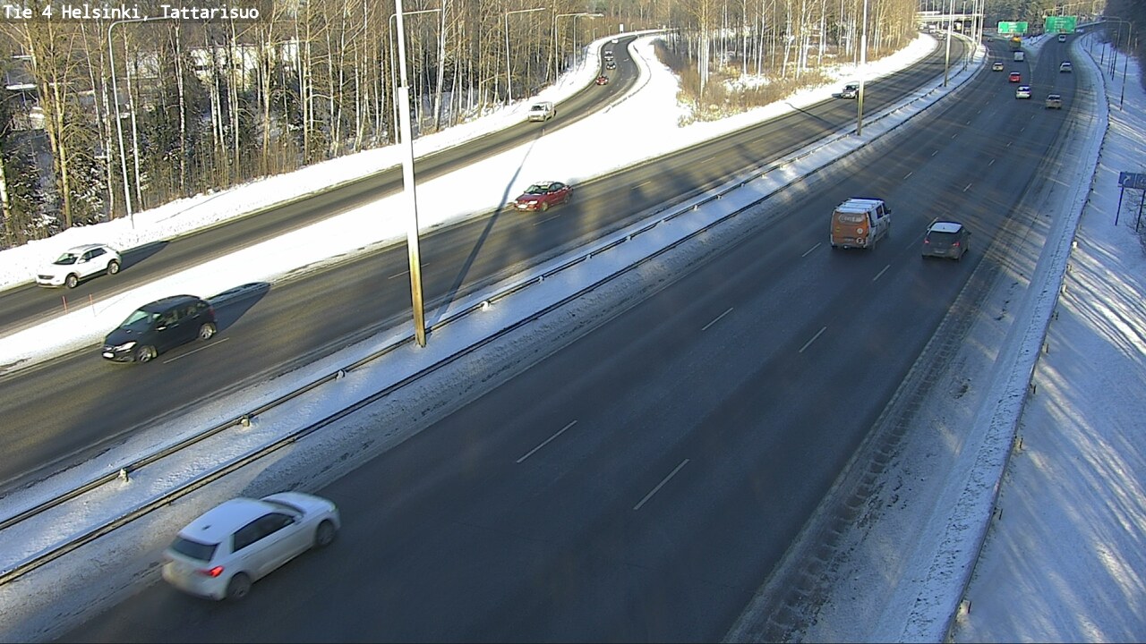Weather Camera Image Road 4 Helsinki, Tattarisuo, Helsinki, Uusimaa