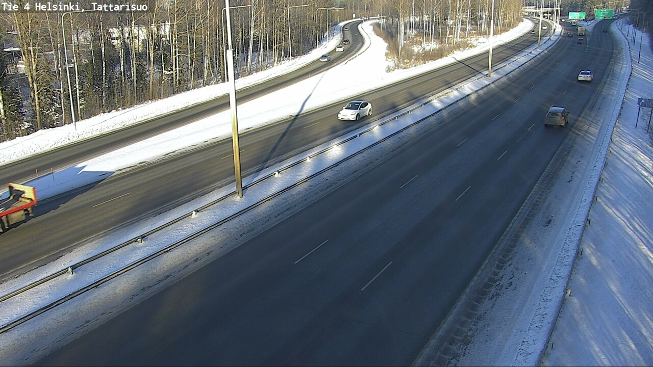 Weather Camera Image Road 4 Helsinki, Tattarisuo, Helsinki, Uusimaa