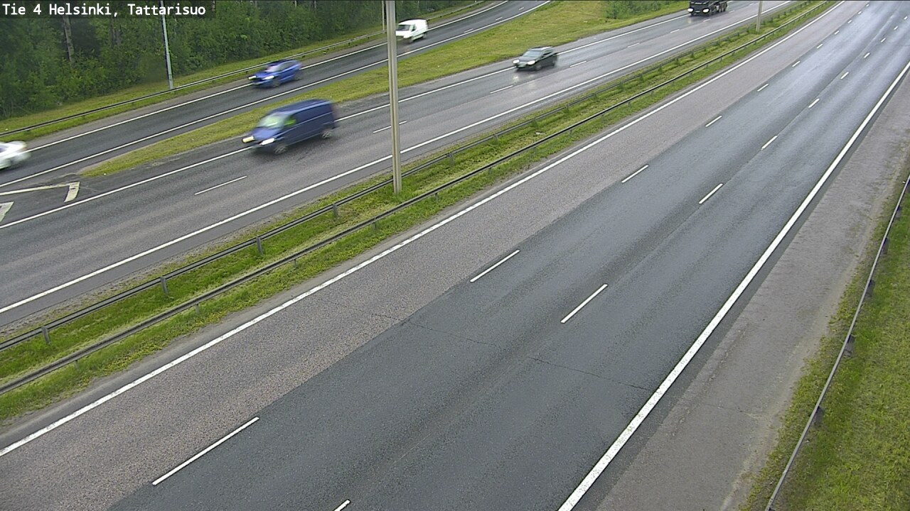Weather Camera Image Road 4 Helsinki, Tattarisuo, Helsinki, Uusimaa