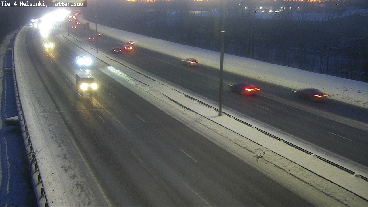 Weather Camera Image Road 4 Helsinki, Tattarisuo, Helsinki, Uusimaa