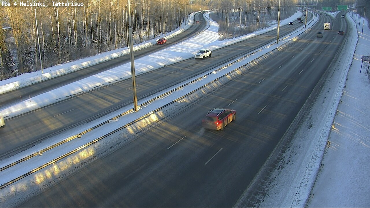 Weather Camera Image Road 4 Helsinki, Tattarisuo, Helsinki, Uusimaa
