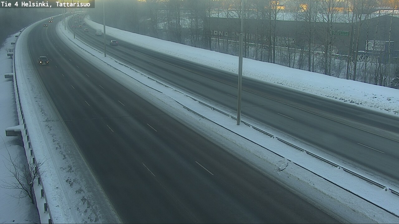 Weather Camera Image Road 4 Helsinki, Tattarisuo, Helsinki, Uusimaa