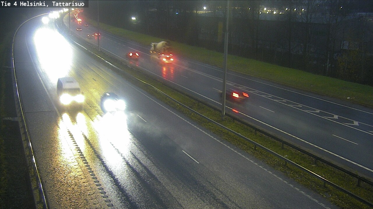 Weather Camera Image Road 4 Helsinki, Tattarisuo, Helsinki, Uusimaa