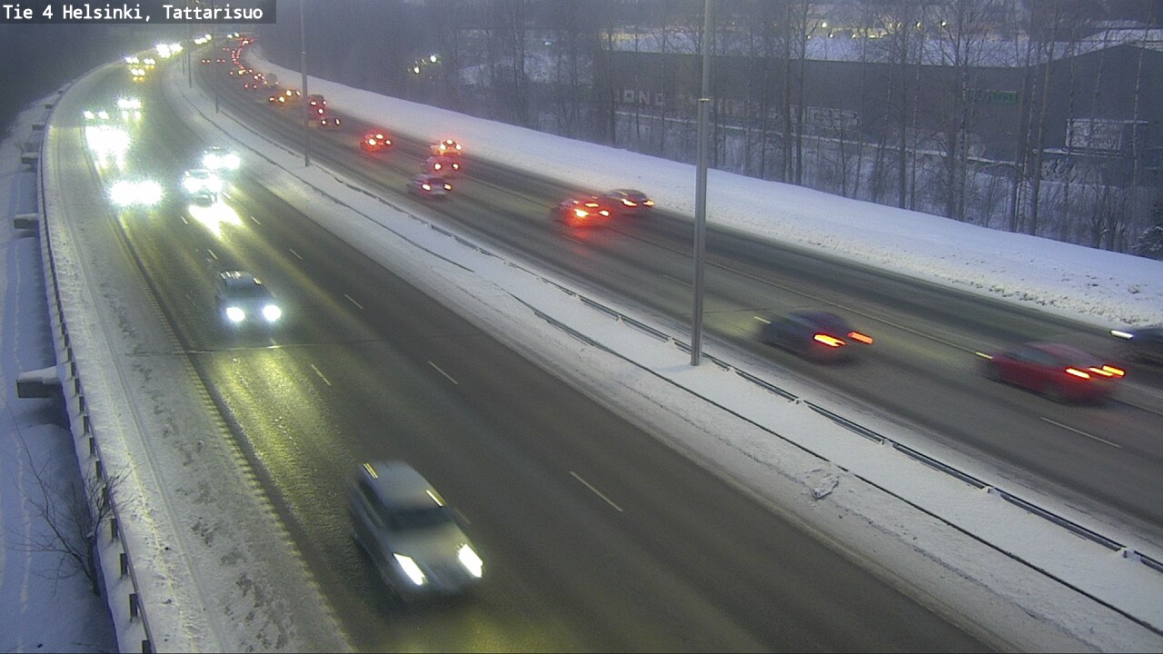 Weather Camera Image Road 4 Helsinki, Tattarisuo, Helsinki, Uusimaa