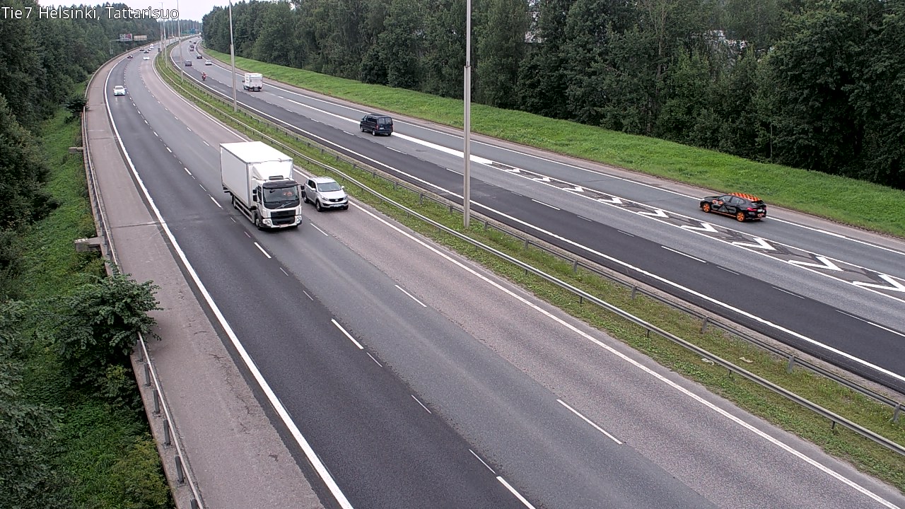 Weather Camera Image Road 4 Helsinki, Tattarisuo, Helsinki, Uusimaa