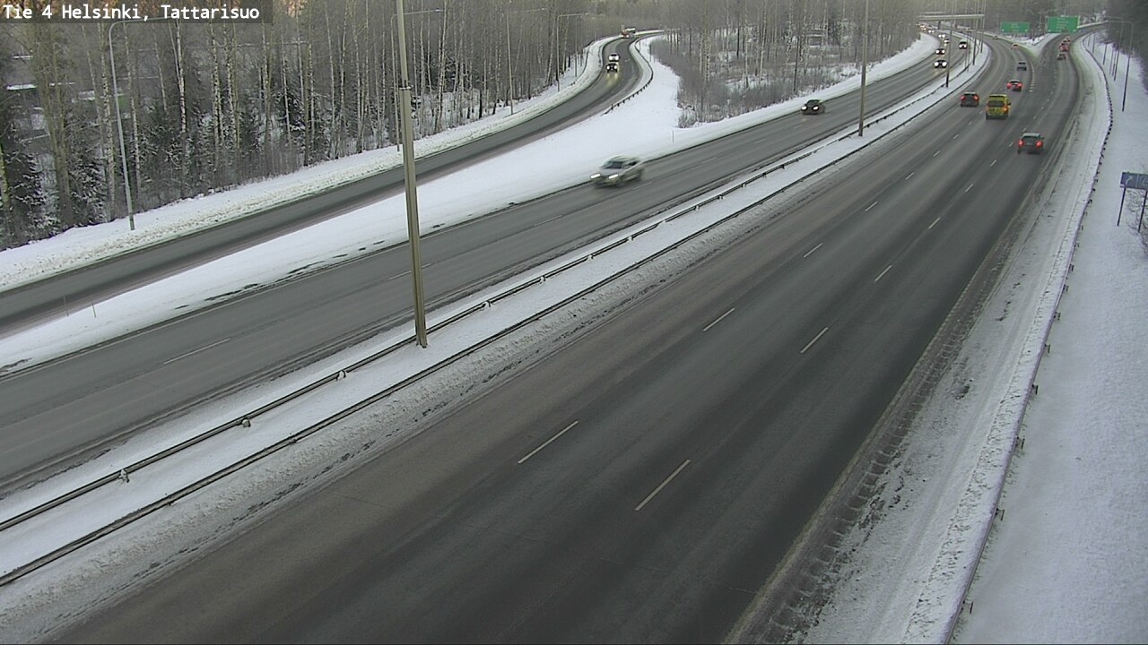 Weather Camera Image Road 4 Helsinki, Tattarisuo, Helsinki, Uusimaa