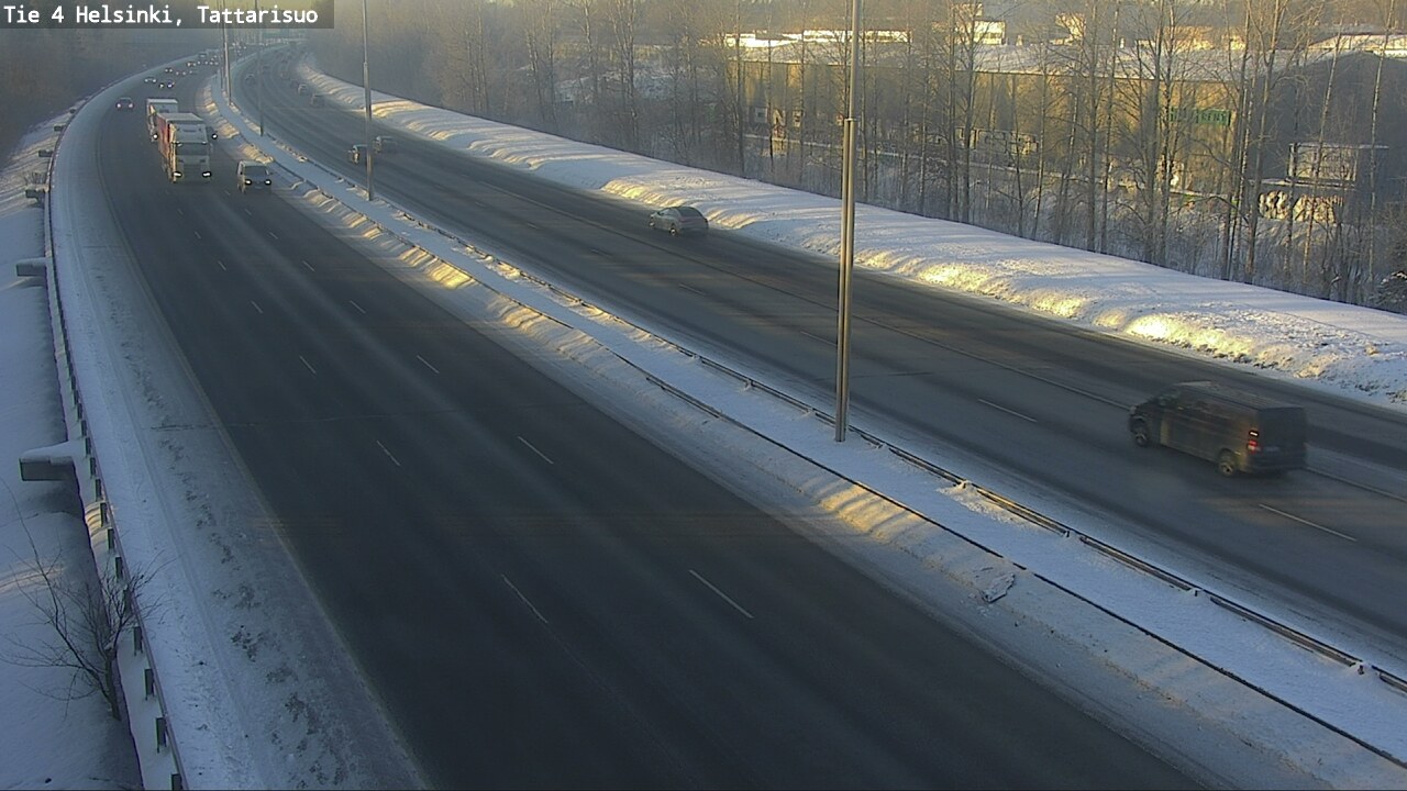 Weather Camera Image Road 4 Helsinki, Tattarisuo, Helsinki, Uusimaa