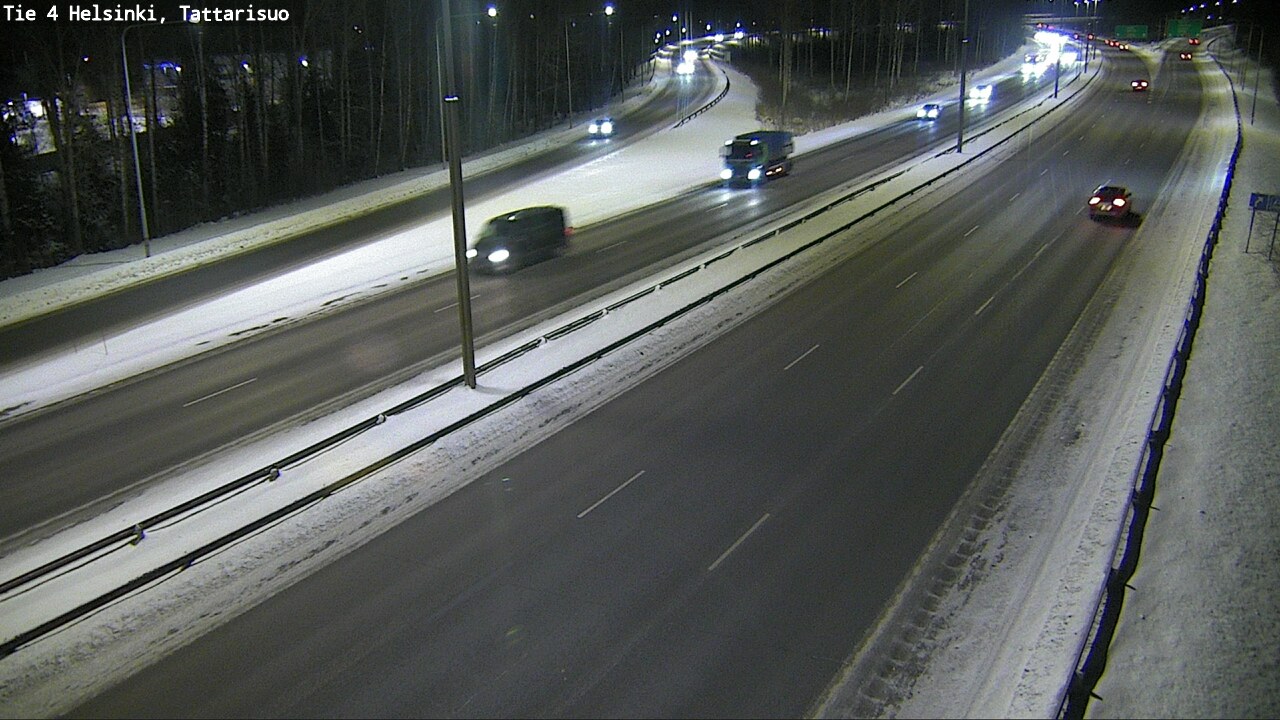 Weather Camera Image Road 4 Helsinki, Tattarisuo, Helsinki, Uusimaa