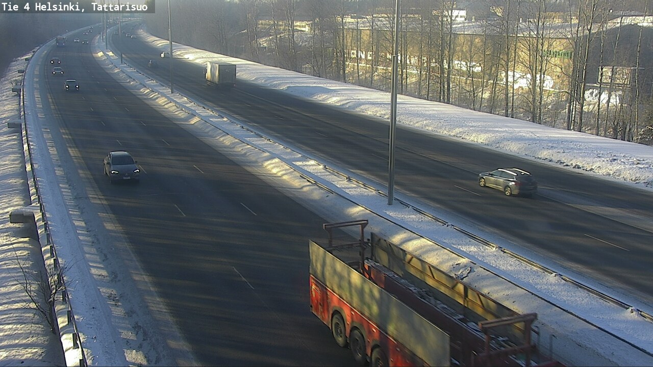 Weather Camera Image Road 4 Helsinki, Tattarisuo, Helsinki, Uusimaa
