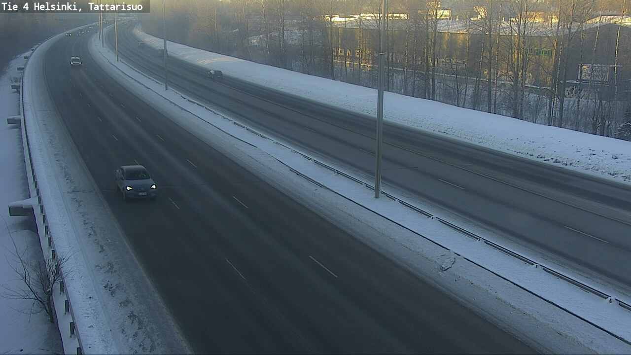 Weather Camera Image Road 4 Helsinki, Tattarisuo, Helsinki, Uusimaa