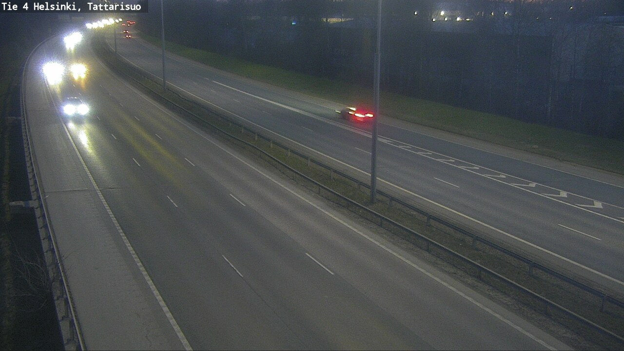 Weather Camera Image Road 4 Helsinki, Tattarisuo, Helsinki, Uusimaa