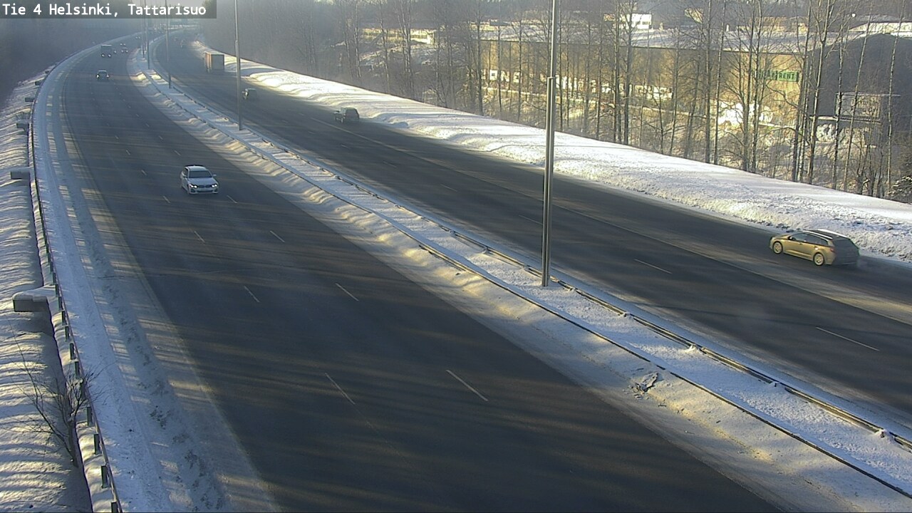 Weather Camera Image Road 4 Helsinki, Tattarisuo, Helsinki, Uusimaa