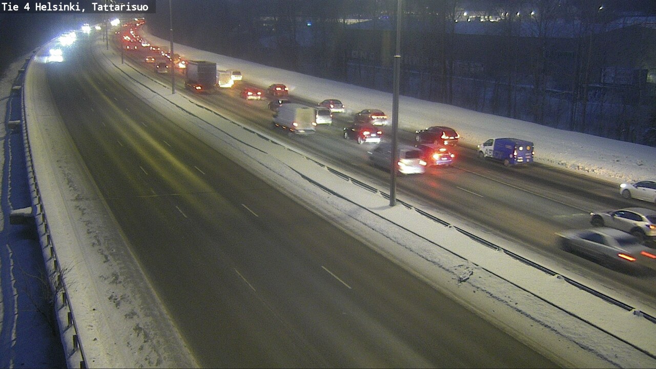 Weather Camera Image Road 4 Helsinki, Tattarisuo, Helsinki, Uusimaa