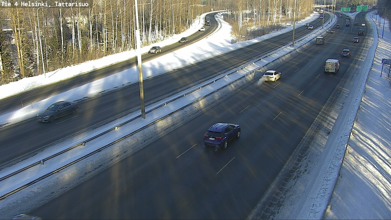 Weather Camera Image Road 4 Helsinki, Tattarisuo, Helsinki, Uusimaa