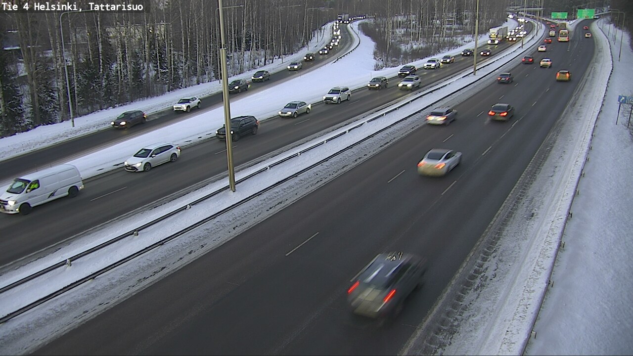 Weather Camera Image Road 4 Helsinki, Tattarisuo, Helsinki, Uusimaa