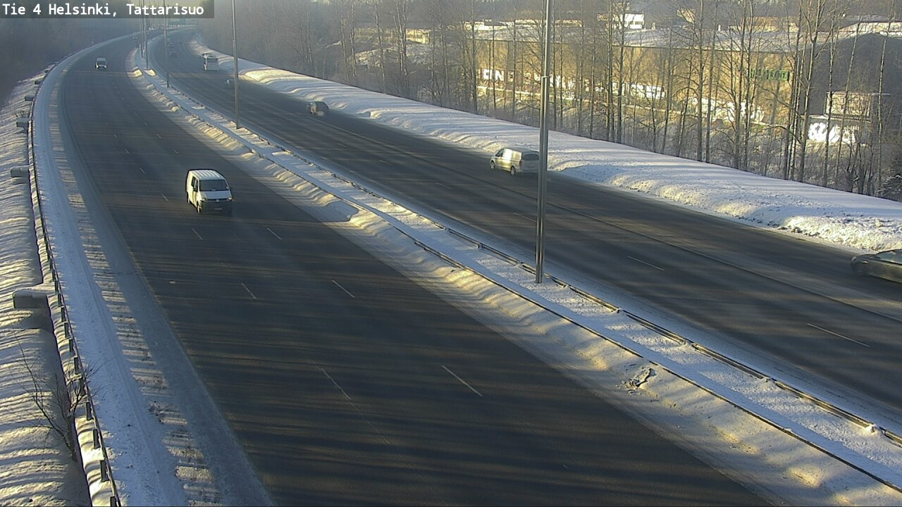 Weather Camera Image Road 4 Helsinki, Tattarisuo, Helsinki, Uusimaa