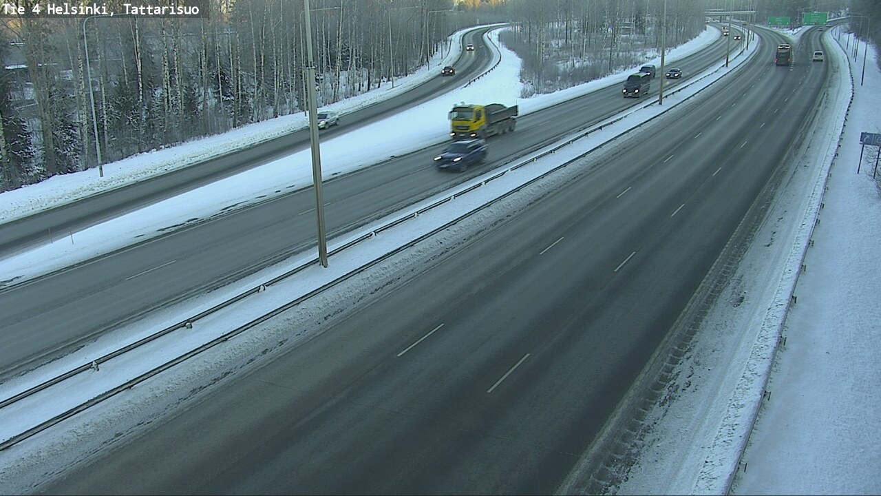 Weather Camera Image Road 4 Helsinki, Tattarisuo, Helsinki, Uusimaa