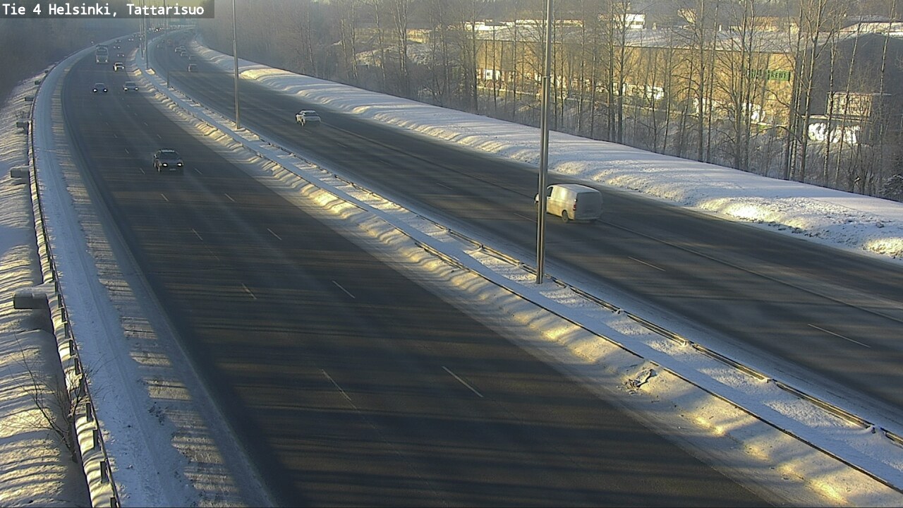 Weather Camera Image Road 4 Helsinki, Tattarisuo, Helsinki, Uusimaa