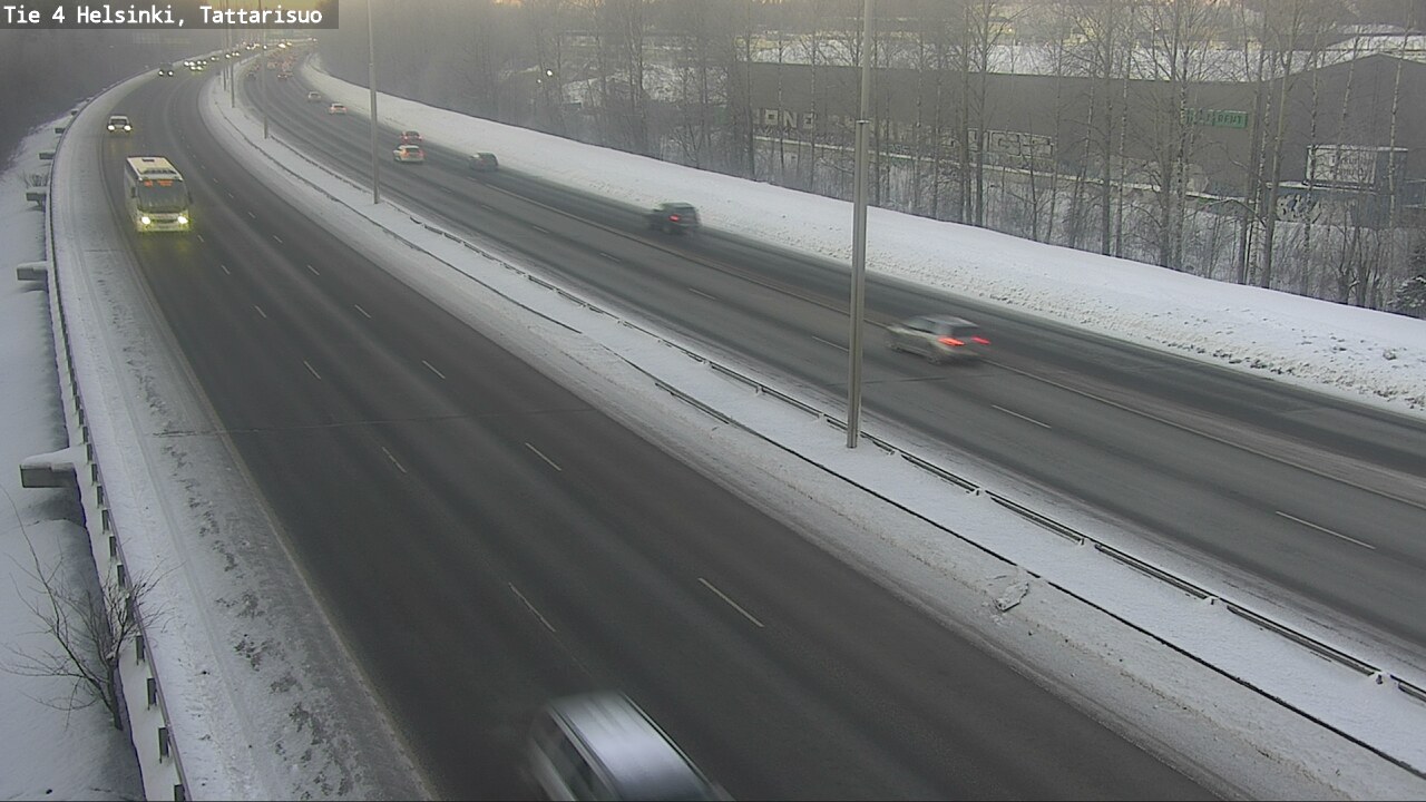 Weather Camera Image Road 4 Helsinki, Tattarisuo, Helsinki, Uusimaa