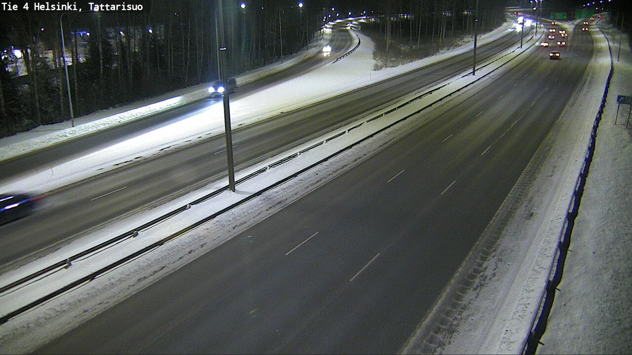 Weather Camera Image Road 4 Helsinki, Tattarisuo, Helsinki, Uusimaa