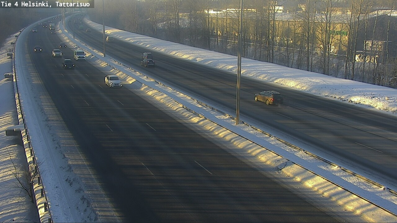 Weather Camera Image Road 4 Helsinki, Tattarisuo, Helsinki, Uusimaa