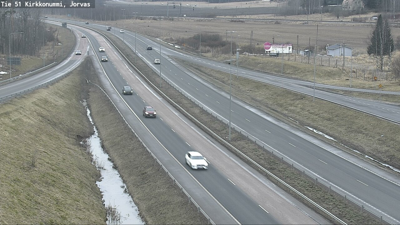 Weather Camera Image Road 51 Kirkkonummi, Jorvas, Kirkkonummi, Uusimaa