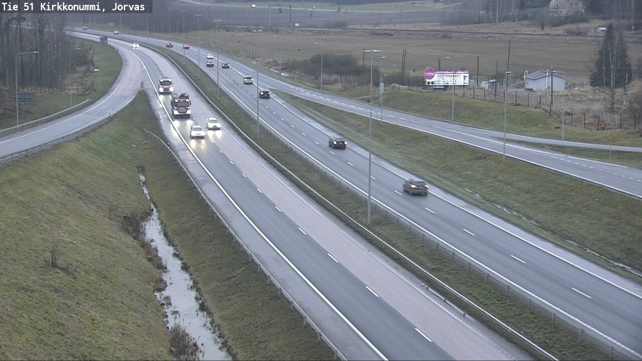 Weather Camera Image Väg 51 Kyrkslätt, Jorvas, Kirkkonummi, Uusimaa