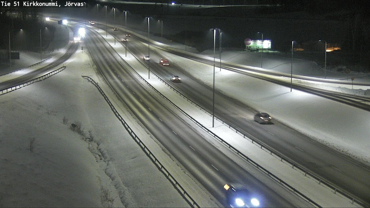 Weather Camera Image Väg 51 Kyrkslätt, Jorvas, Kirkkonummi, Uusimaa