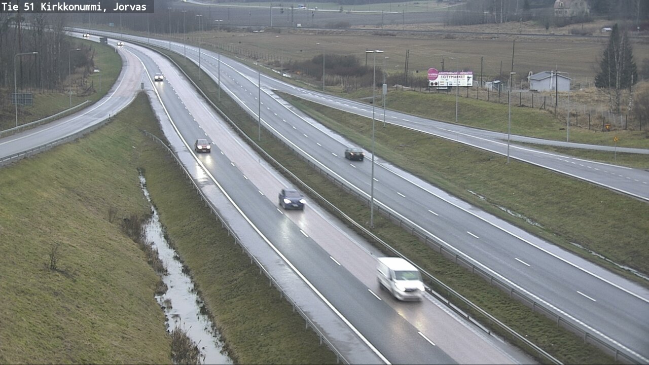 Weather Camera Image Väg 51 Kyrkslätt, Jorvas, Kirkkonummi, Uusimaa