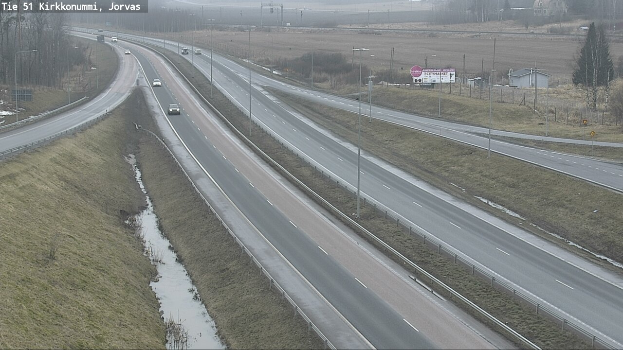 Weather Camera Image Road 51 Kirkkonummi, Jorvas, Kirkkonummi, Uusimaa