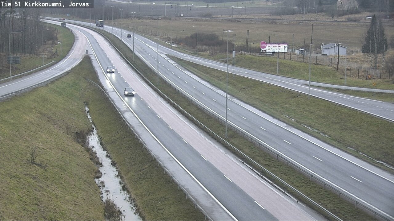 Weather Camera Image Väg 51 Kyrkslätt, Jorvas, Kirkkonummi, Uusimaa