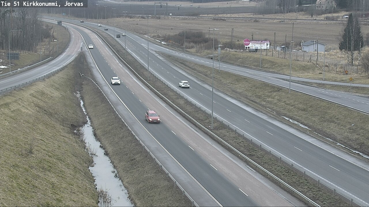 Weather Camera Image Road 51 Kirkkonummi, Jorvas, Kirkkonummi, Uusimaa