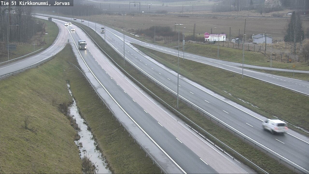 Weather Camera Image Väg 51 Kyrkslätt, Jorvas, Kirkkonummi, Uusimaa