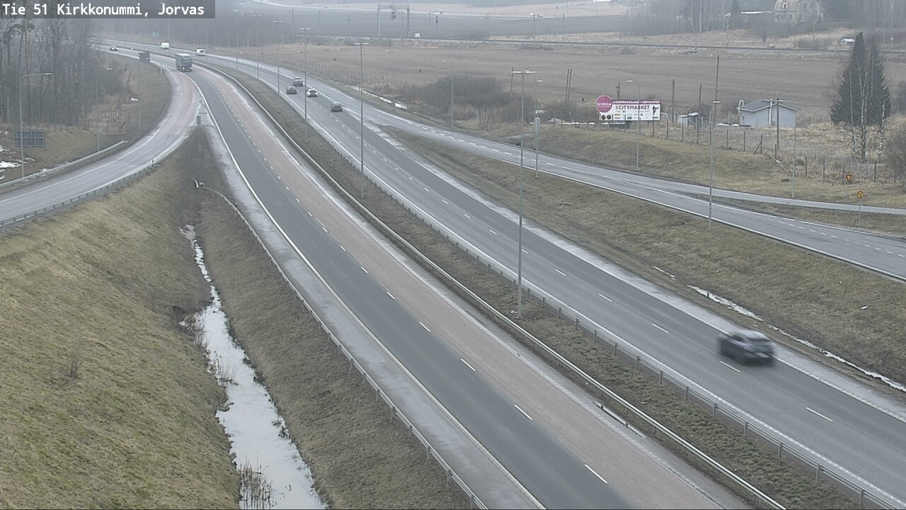 Weather Camera Image Road 51 Kirkkonummi, Jorvas, Kirkkonummi, Uusimaa
