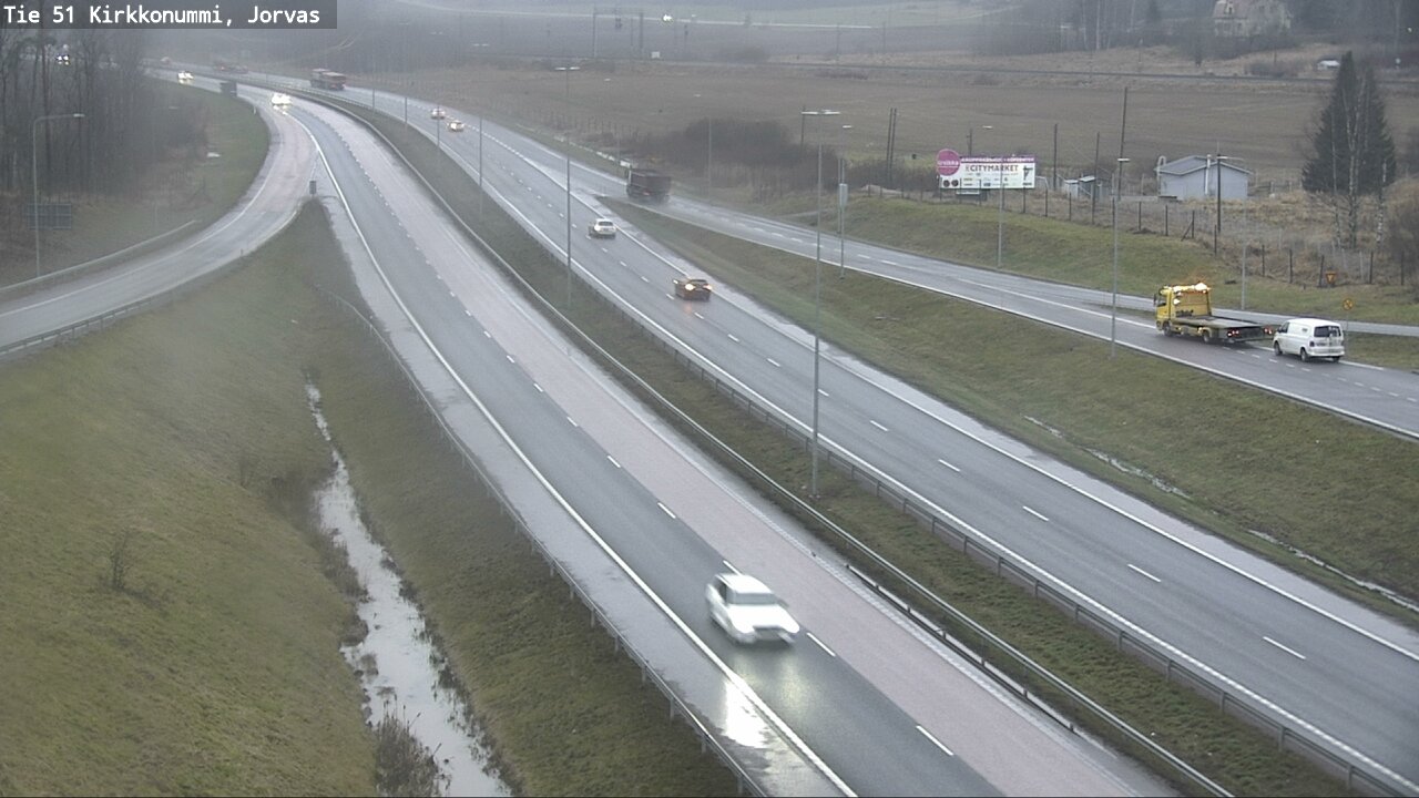 Weather Camera Image Väg 51 Kyrkslätt, Jorvas, Kirkkonummi, Uusimaa