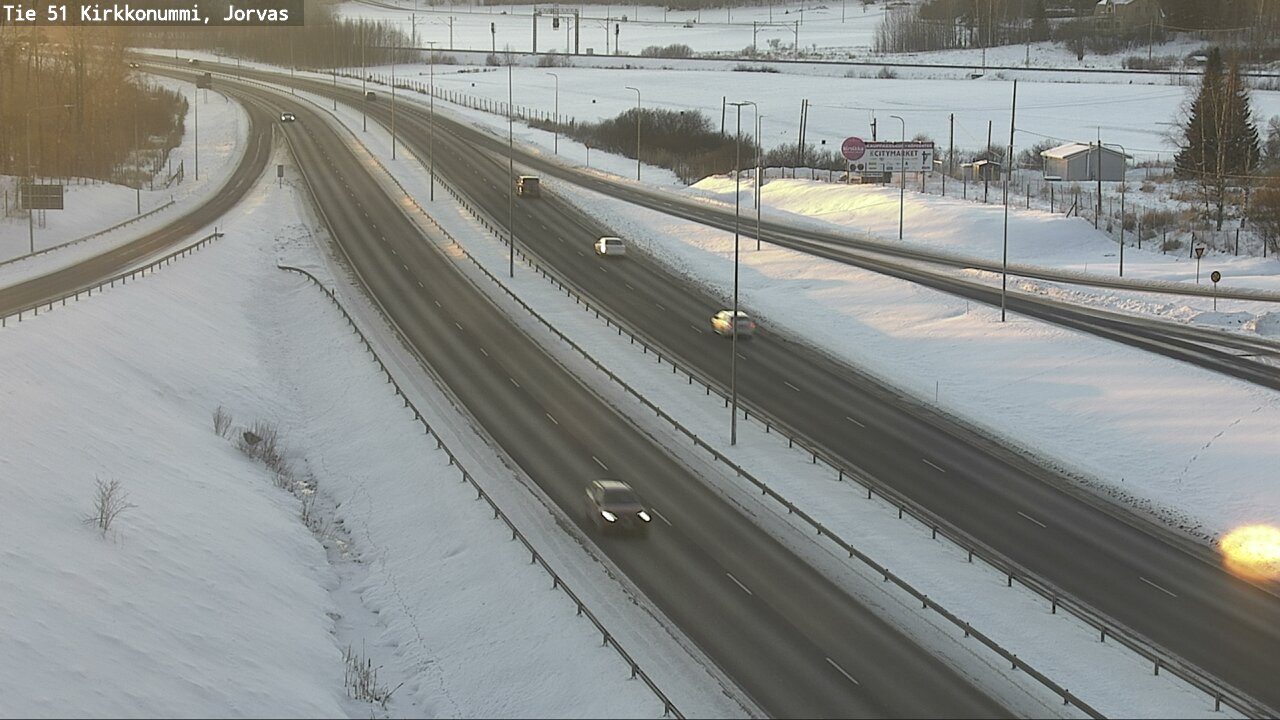 Weather Camera Image Väg 51 Kyrkslätt, Jorvas, Kirkkonummi, Uusimaa