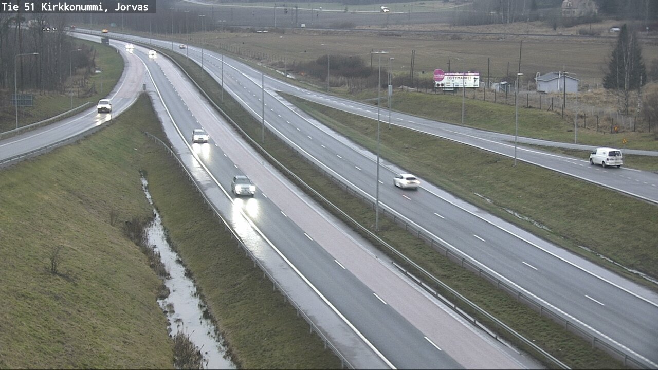 Weather Camera Image Väg 51 Kyrkslätt, Jorvas, Kirkkonummi, Uusimaa