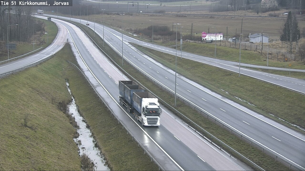 Weather Camera Image Väg 51 Kyrkslätt, Jorvas, Kirkkonummi, Uusimaa